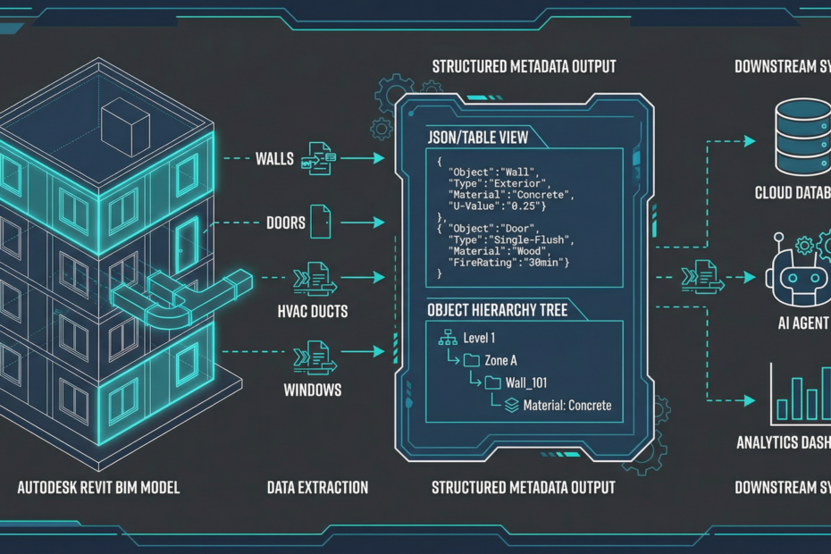 CAD metadata extraction from BIM models