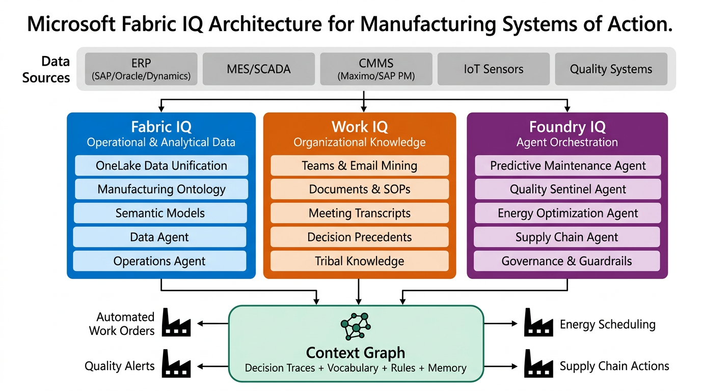 Microsoft Fabric IQ Architecture for Manufacturing